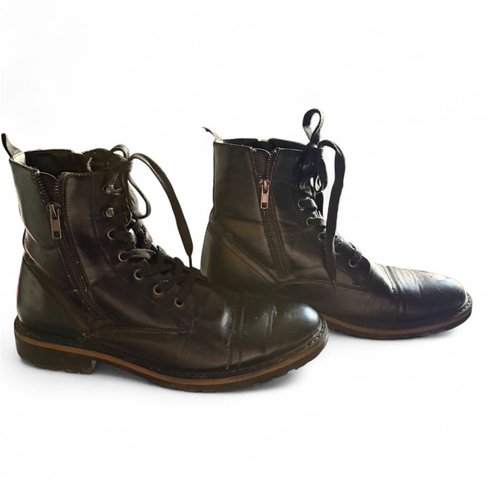 Men's Unlisted Black Leather Boots